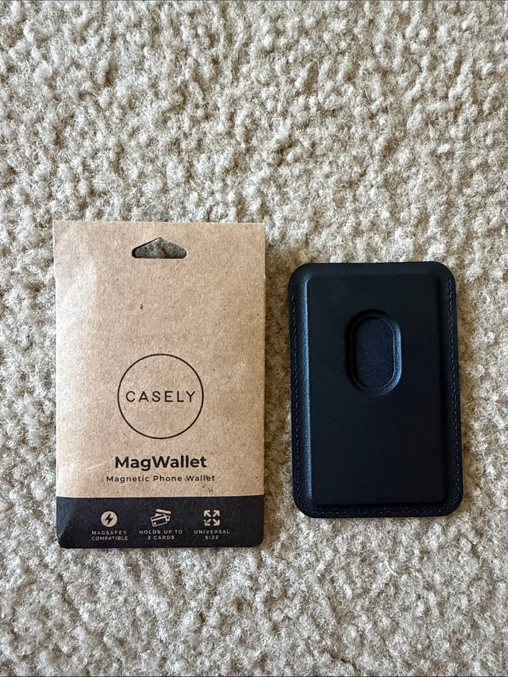Casely MagWallet Magnetic Phone Wallet — Black